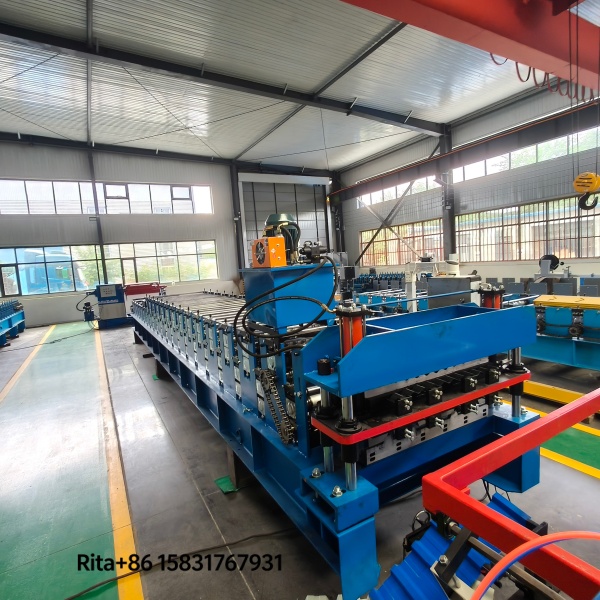 Machine main body of the IBR and corrugated roof panel double layer roll forming machine