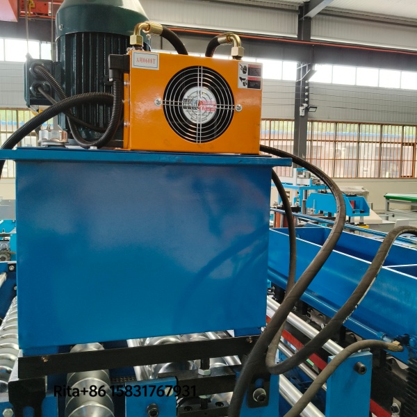 High-performance hydraulic pump station of the IBR and corrugated double layer machine