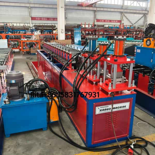 Heavy duty rolling shutter slat door roll forming machine main body with precision roller stations