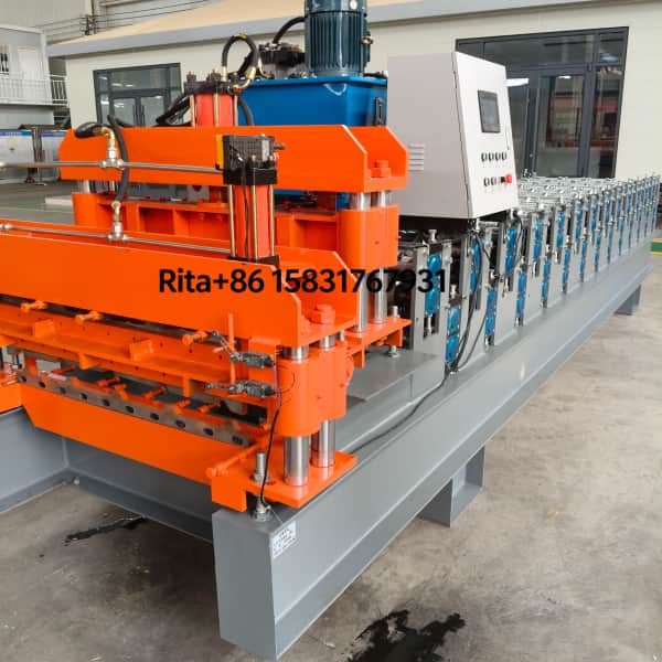 Machine main body of the CE certified high speed double layer roofing sheet roll forming machine