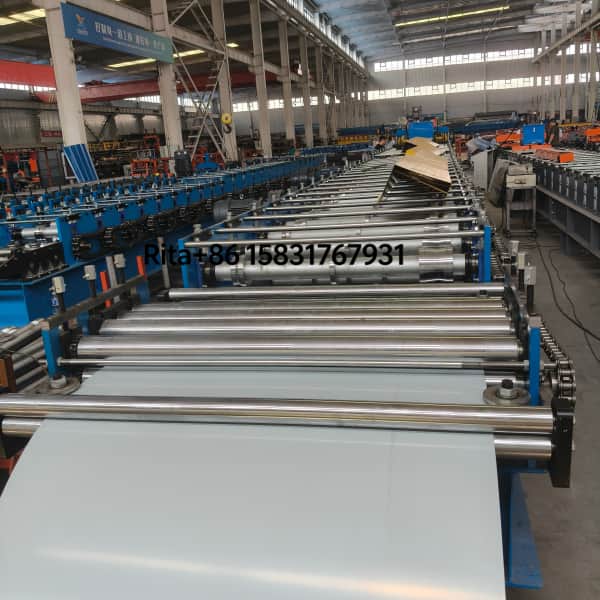 Feeding decoiler section of the sound barrier roll forming machine