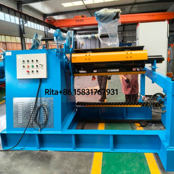 heavy-duty-hydraulic-decoiler-with-trolley-coil-feeder