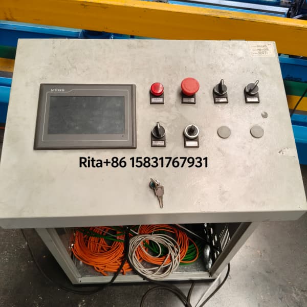 plc-control-automatic-stacker-for-steel-deck-roll-former