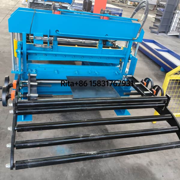 Automatic feeding system and decoiler entry guide ensuring smooth material input for the glazed tile machine