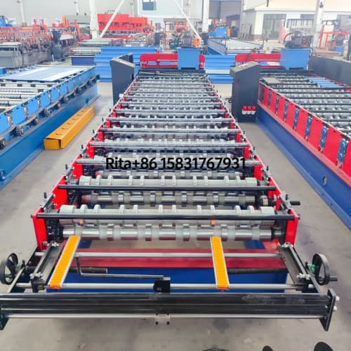 Trapezoidal machine feeding section
