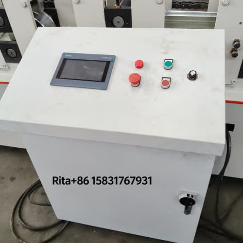 PLC computer control cabinet of rolling shutter guide rail production machine