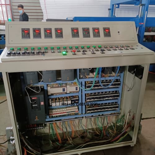 PLC touch screen control cabinet of Xinnuo EPS sandwich panel production line