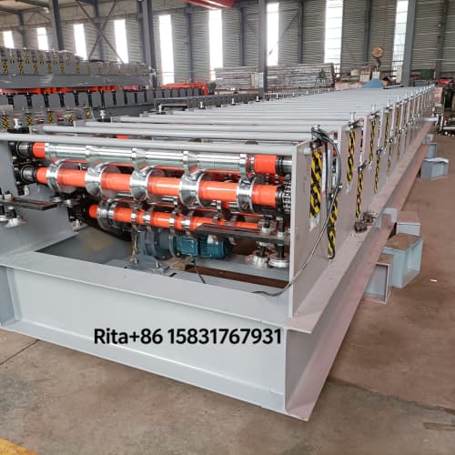 roll forming machine part of eps rockwool sandwich panel composite production line