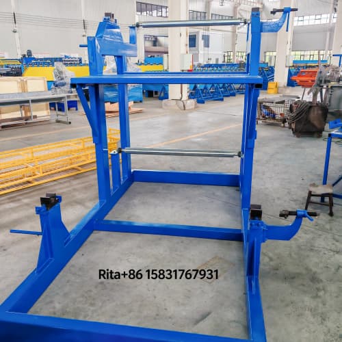 metal coil raw material feeding rack for Z lock composite panel machine line