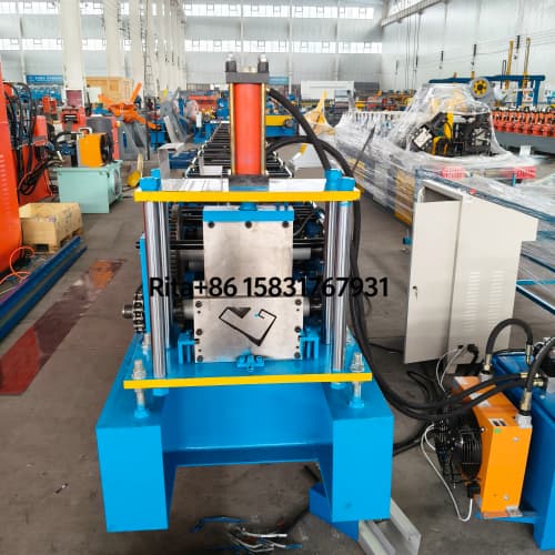 Gutter Roll Forming Machine Hydraulic Cutting Device Automatic Fixed Length Shear Structure