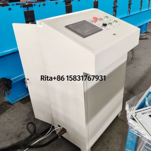 Gutter Roll Forming Machine PLC Computer Control Cabinet Touch Screen Intelligent Operating System