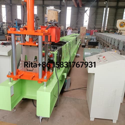 K Style Gutter Roll Forming Machine PLC Computer Control Cabinet Touch Screen Intelligent Operation Panel