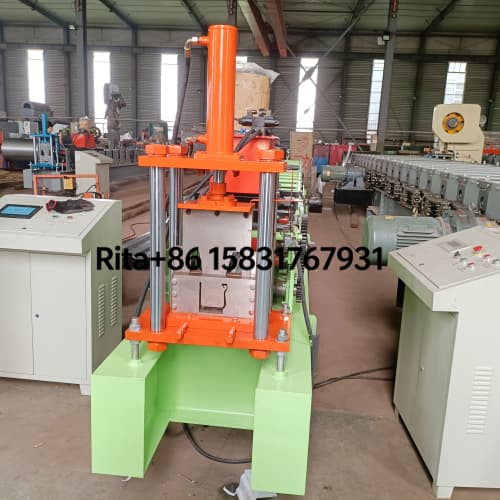 K Style Gutter Roll Forming Machine Hydraulic Cutting Device Fixed Length Flying Shear Assembly