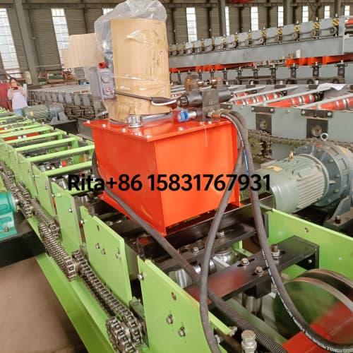 K Style Gutter Roll Forming Machine Hydraulic Power Station Independent Oil Supply System