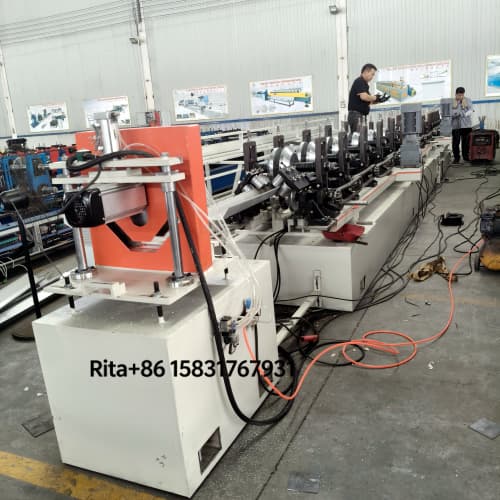 Full automatic rolling shutter housing forming machine main body