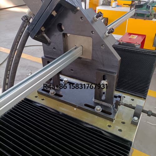 Complete high speed metal sheet stud track roll forming production line main body overview