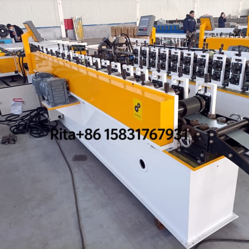 Automatic decoiler and material feeding system of the high speed stud track roll forming production line