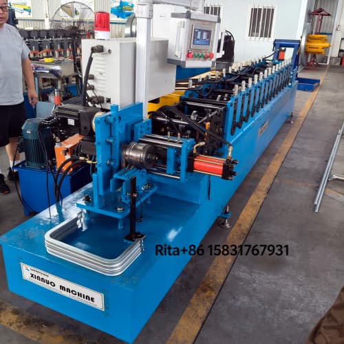 Machine main body of the Custom U Shaped Aluminum Roll Former showing the robust frame structure