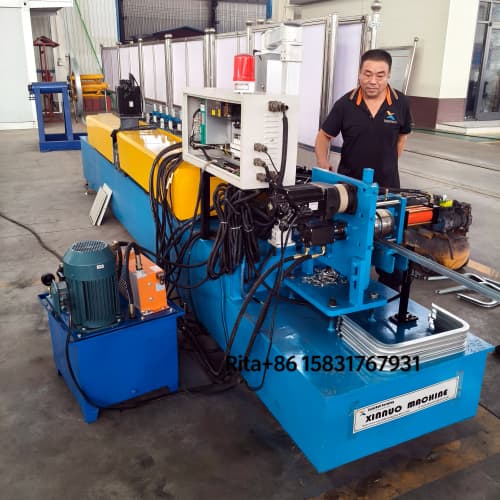 High Precision Aluminum Profile Roll Forming Machine main body showing the robust frame and forming stations