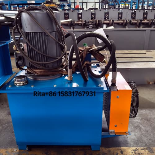 Automatic C Z Purlin Roll Forming Machine Hydraulic Pump Station