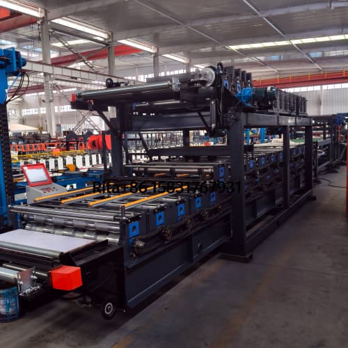 Roll forming machine unit of Z lock sandwich panel production line