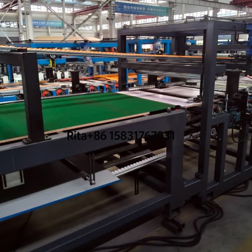 Glue spraying and dripping system of Z lock sandwich panel machine line