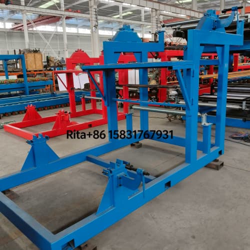 Material loading section of Z lock sandwich panel production line
