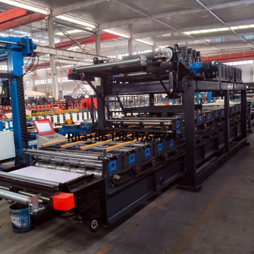 Roll forming machine unit of Z lock sandwich panel worldwide production line