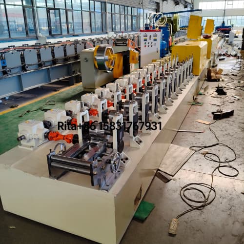 PU roller shutter door machine main body with industrial roll forming system