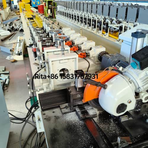 Hydraulic cutting unit of PU roller shutter door machine with precision blades