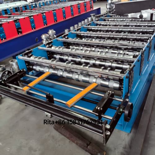 Hydraulic pump station of IBR Roof Panel Forming Machine providing stable and reliable cutting power