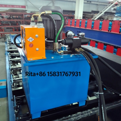 Hydraulic pump station of IBR Roof Sheet Roll Forming Machine providing stable cutting power