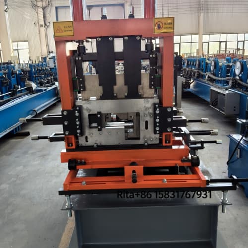 Hydraulic cutting part of C Z purlin roll forming machine