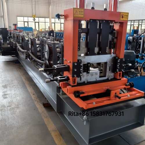 Automatic C Z purlin roll forming machine main body for metal sheet processing