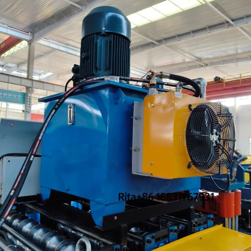 Hydraulic pump station of double deck metal panel forming machine