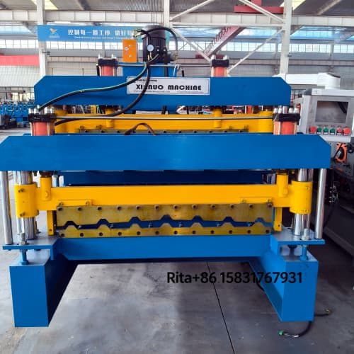 Double Layer Machine for Steel Wall Panels hydraulic cutting system