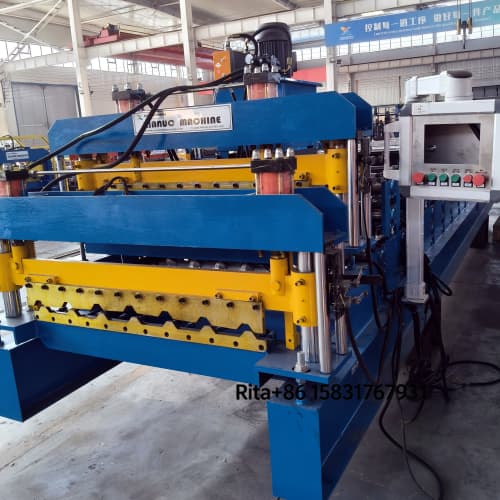 Double Layer Machine for Steel Wall Panels feeding section