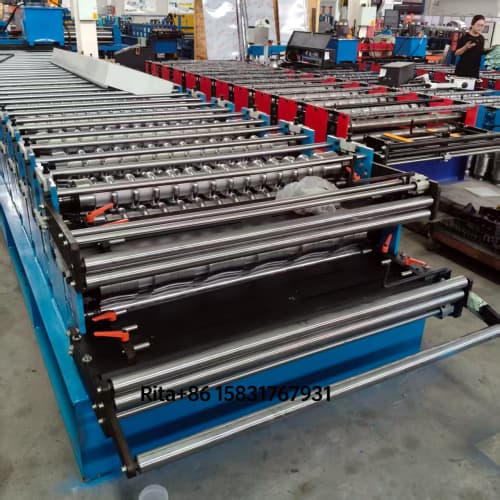 Feeding section of Heavy Duty Double Deck Roll Forming Machine