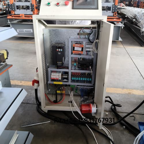 PLC control system panel for the roll forming machine