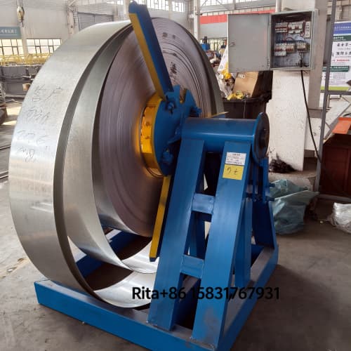 Coil feeding and decoiler part of the furring channel roll forming machine