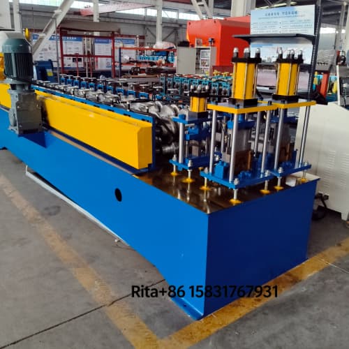 Double line metal furring channel roll forming machine line main body
