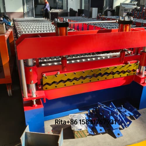 High speed corrugated roof sheet machine metal roof roll form line main body