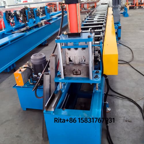 Main frame and forming section of full automatic metal shutter guide rail production line