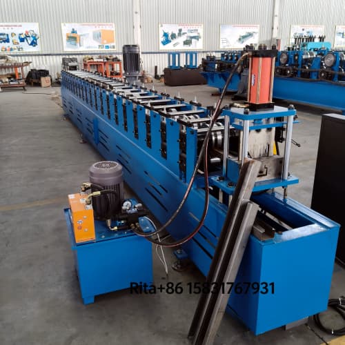 Main frame and forming section of rolling shutter guide rail forming machine