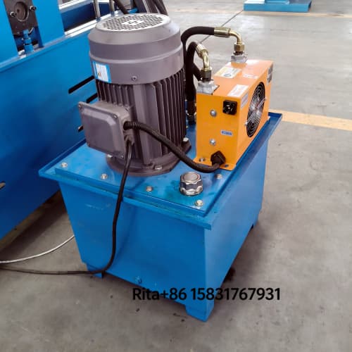 Hydraulic pump station of rolling shutter guide rail forming machine