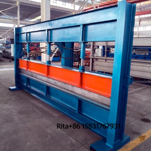 Simple hydraulic press brake for metal plate bending machine main body