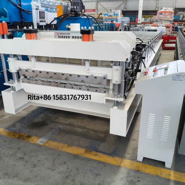 PLC Control High Precision Customized Color Coated Metal Glazed Tile Roll Forming Machine for Sale