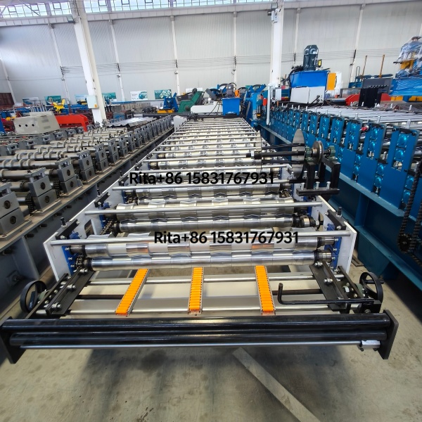PLC Control High Precision Customized Color Coated Metal Glazed Tile Roll Forming Machine for Sale