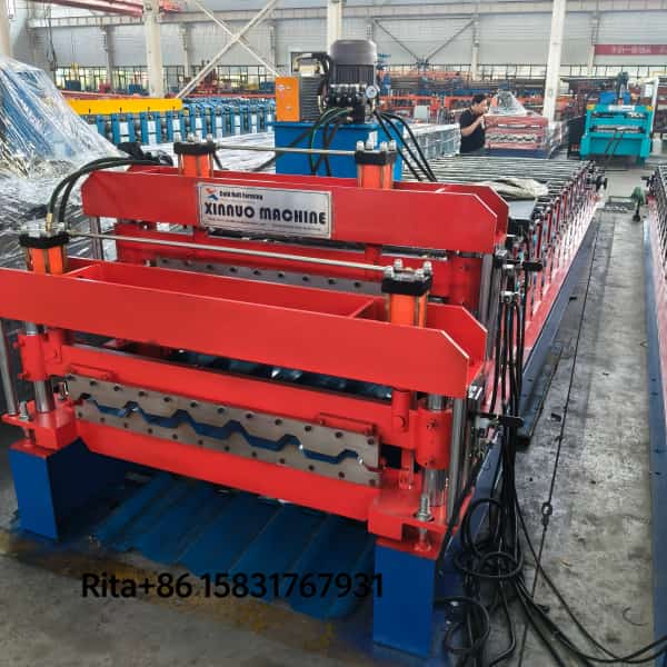 Roof and Wall Panel Steel Coil Used Double Deck Roll Forming Machine Price