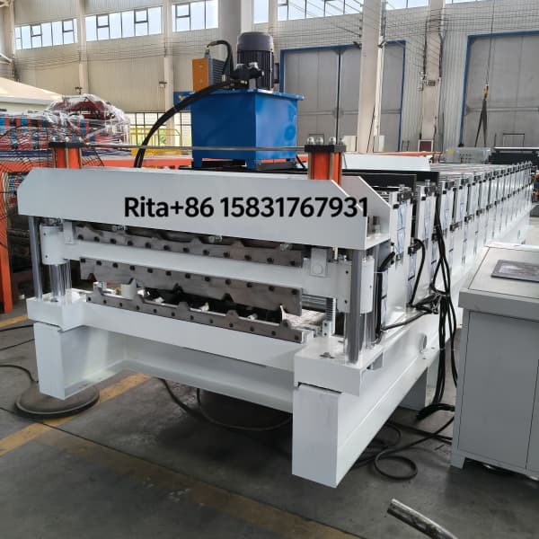 Double Layer Trapezoidal IBR Profile Roof And Wall Sheet Roll Forming Machine Factory Price For Sales